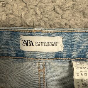 Zara Jean Shorts Size 10 High Waisted